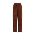Brown Leather Casual Pants