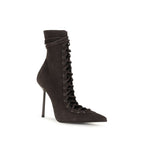 Brown Calf Leather Bos Taurus Lace-Up Boots