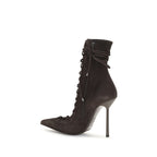 Brown Calf Leather Bos Taurus Lace-Up Boots
