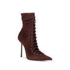 Bordeaux Calf Leather Bos Taurus Lace-Up Boots