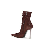 Bordeaux Calf Leather Bos Taurus Lace-Up Boots