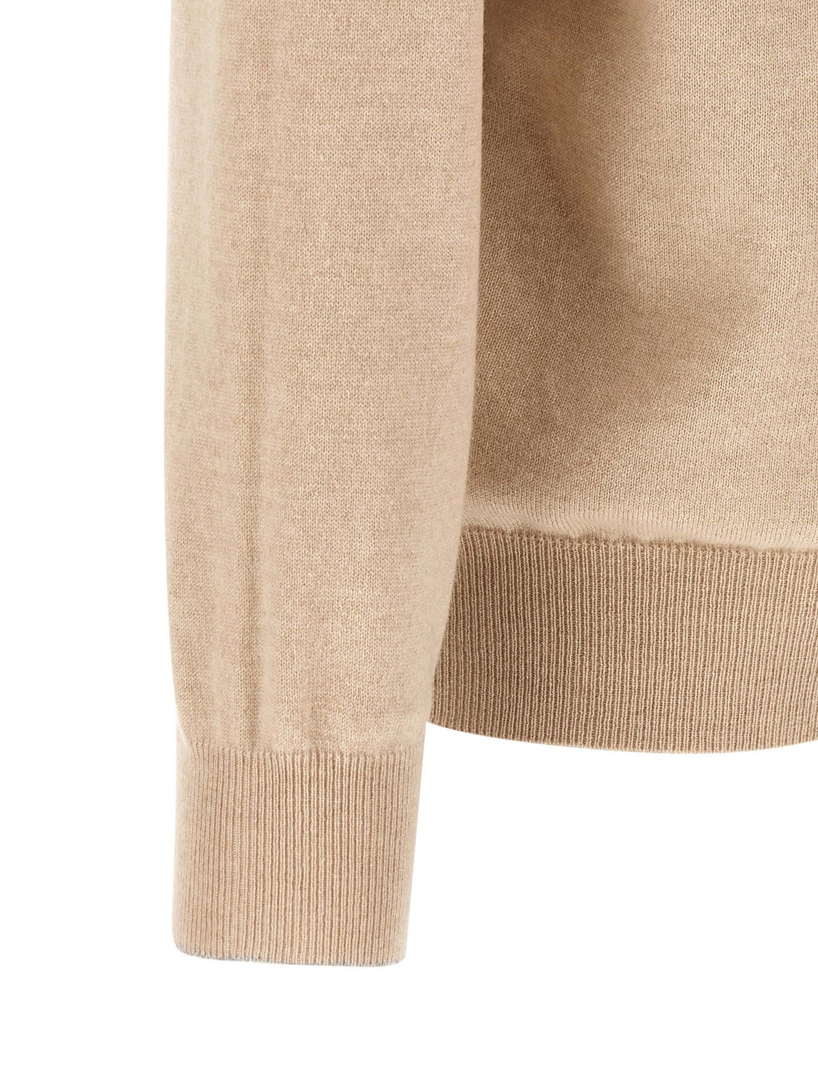 Beige Cashmere Cardigan