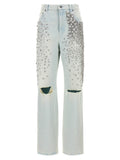 Blue Cotton Jeans Denim