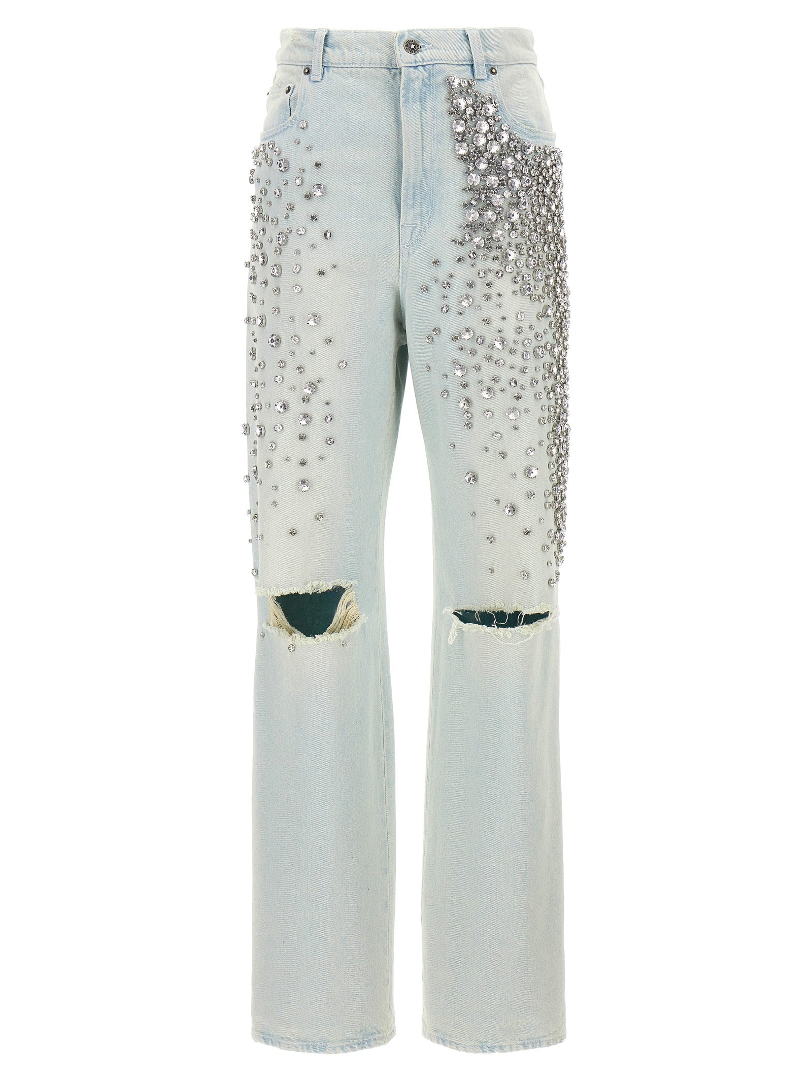 Blue Cotton Jeans Denim