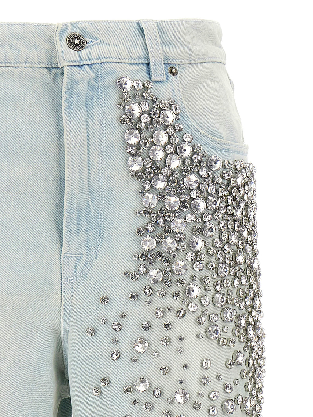 Blue Cotton Jeans Denim