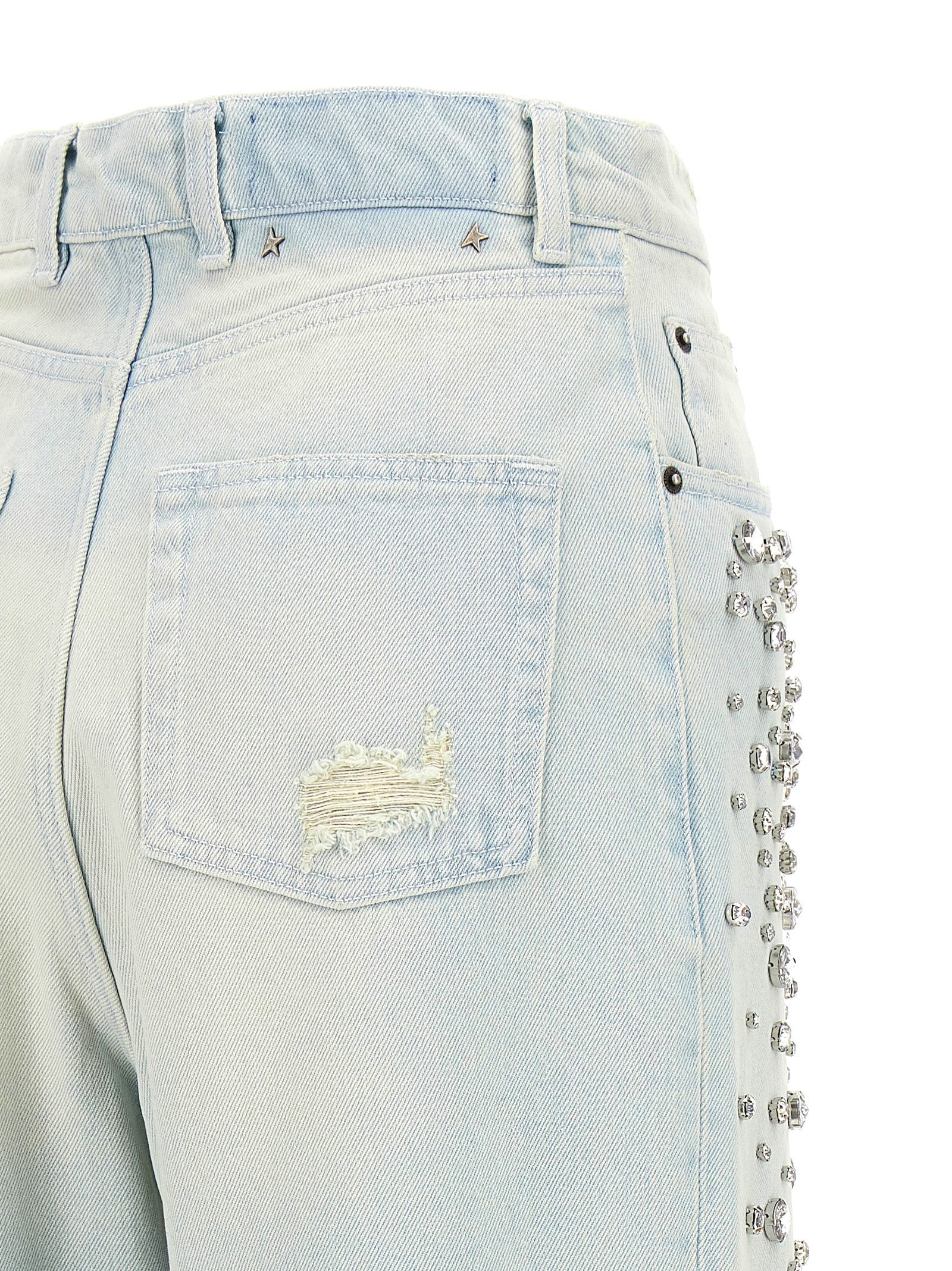 Blue Cotton Jeans Denim