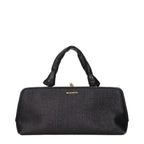 Black Raffia Handbag