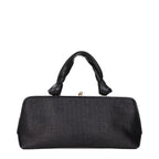 Black Raffia Handbag
