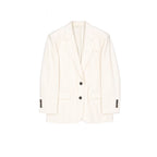 White Viscose Blazer