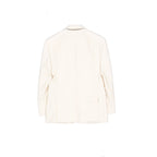 White Viscose Blazer
