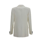 White Wool Oves Aries Blazer