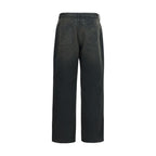 Gray Cotton Casual Pants
