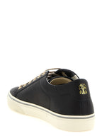 Black Calfskin Low Top Sneakers