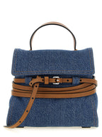 Blue Cotton Handbag