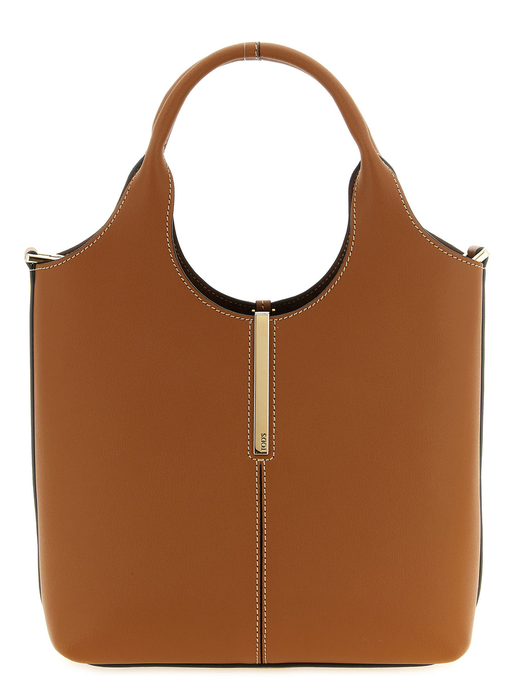 Brown Calfskin Tote Bag