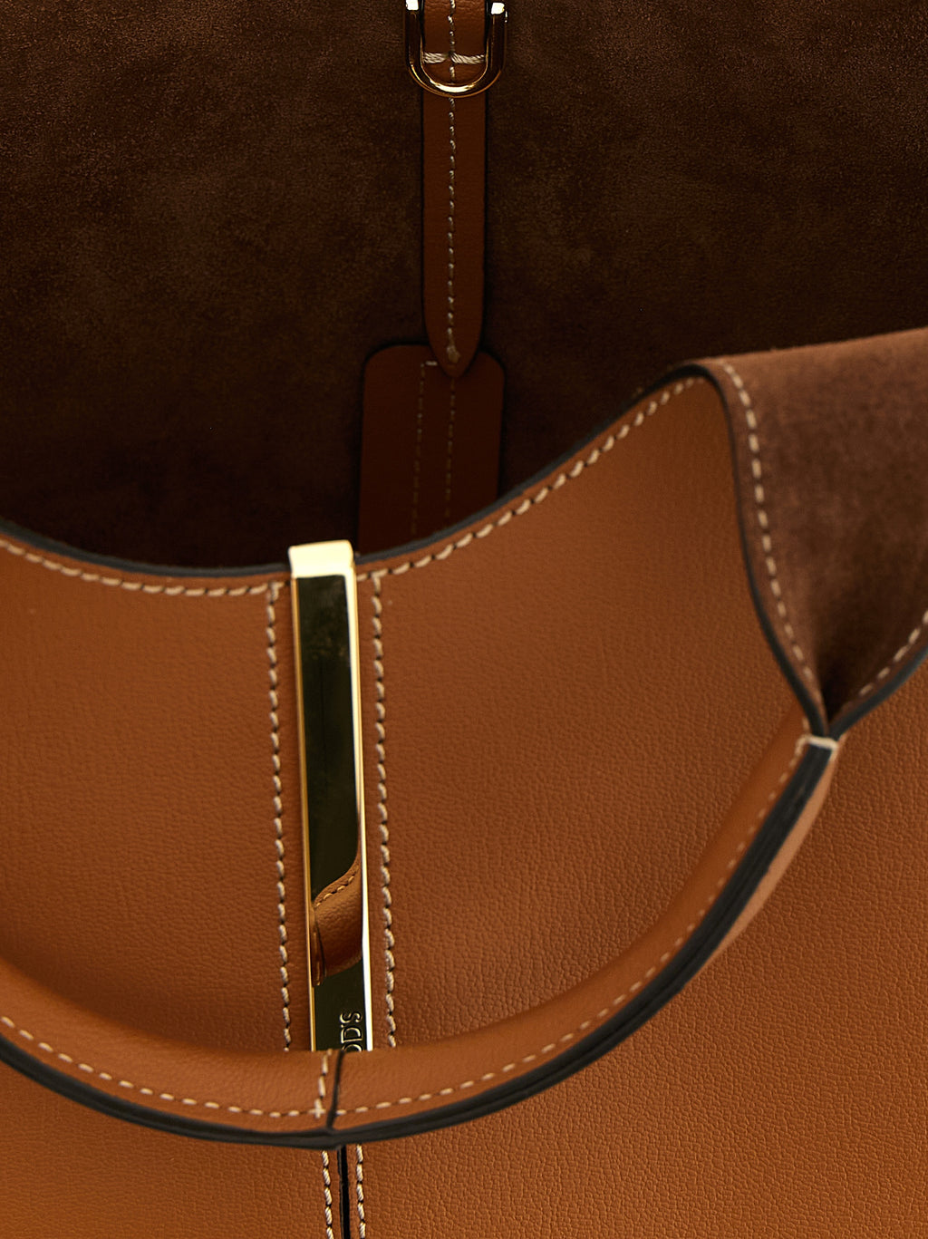 Brown Calfskin Tote Bag