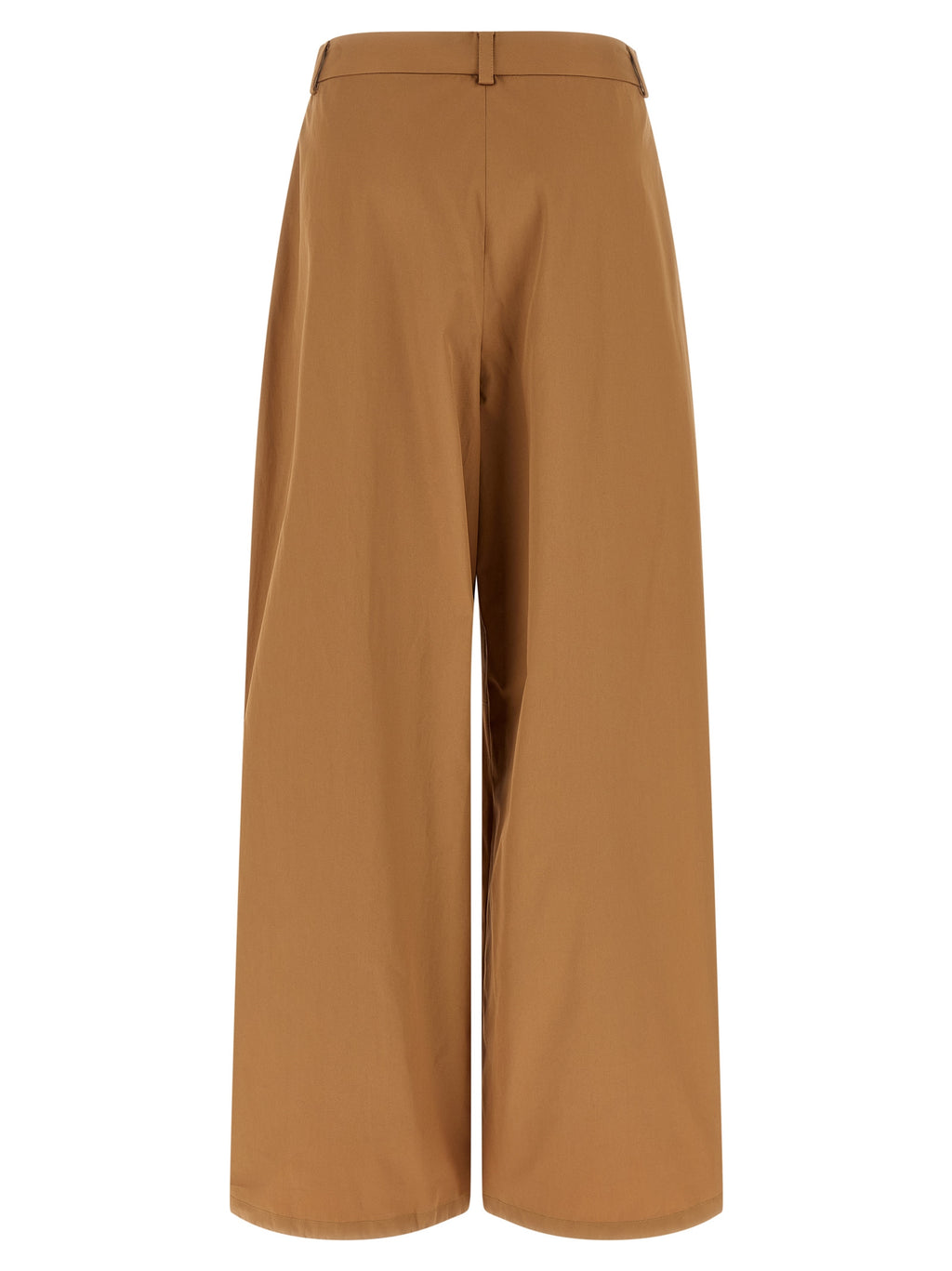 Beige Cotton Cargo Pants