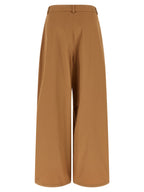 Beige Cotton Cargo Pants