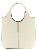 White Calfskin Tote Bag