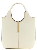 White Calfskin Tote Bag