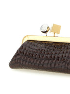 Brown Goatskin Clutch Bag