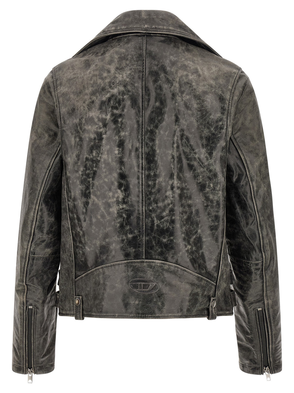 Gray Cowhide Leather Jacket