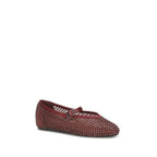 Bordeaux Calf Leather Bos Taurus Ballet Flats