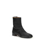 Black Calf Leather Bos Taurus Ankle Boots