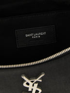 Black Lamb Leather Crossbody Bag