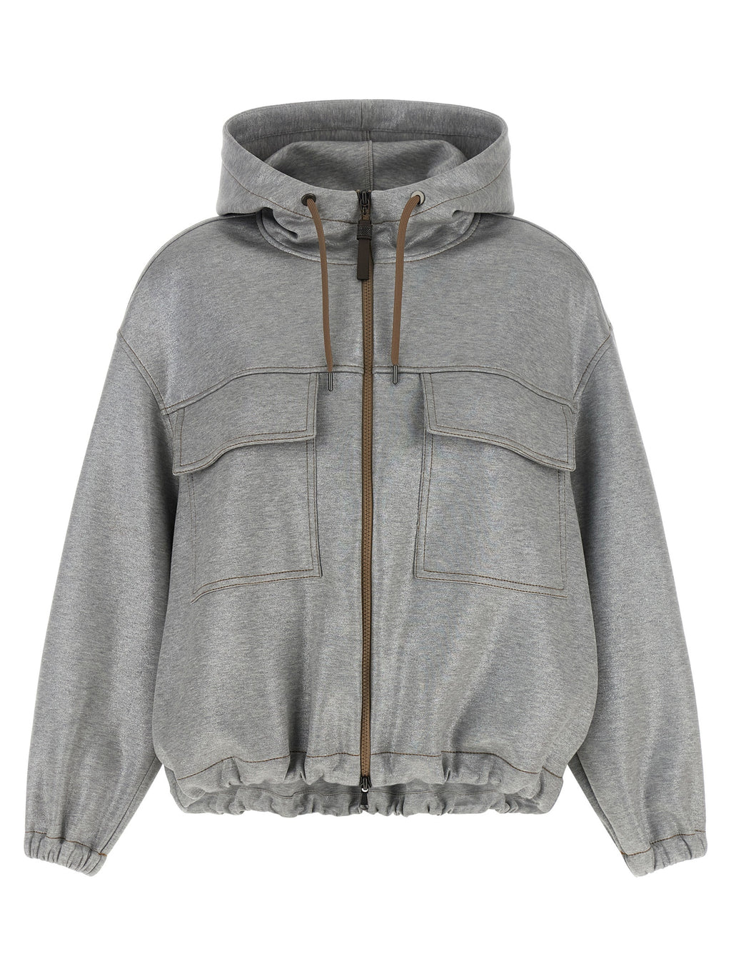 Silver Cotton Bomber