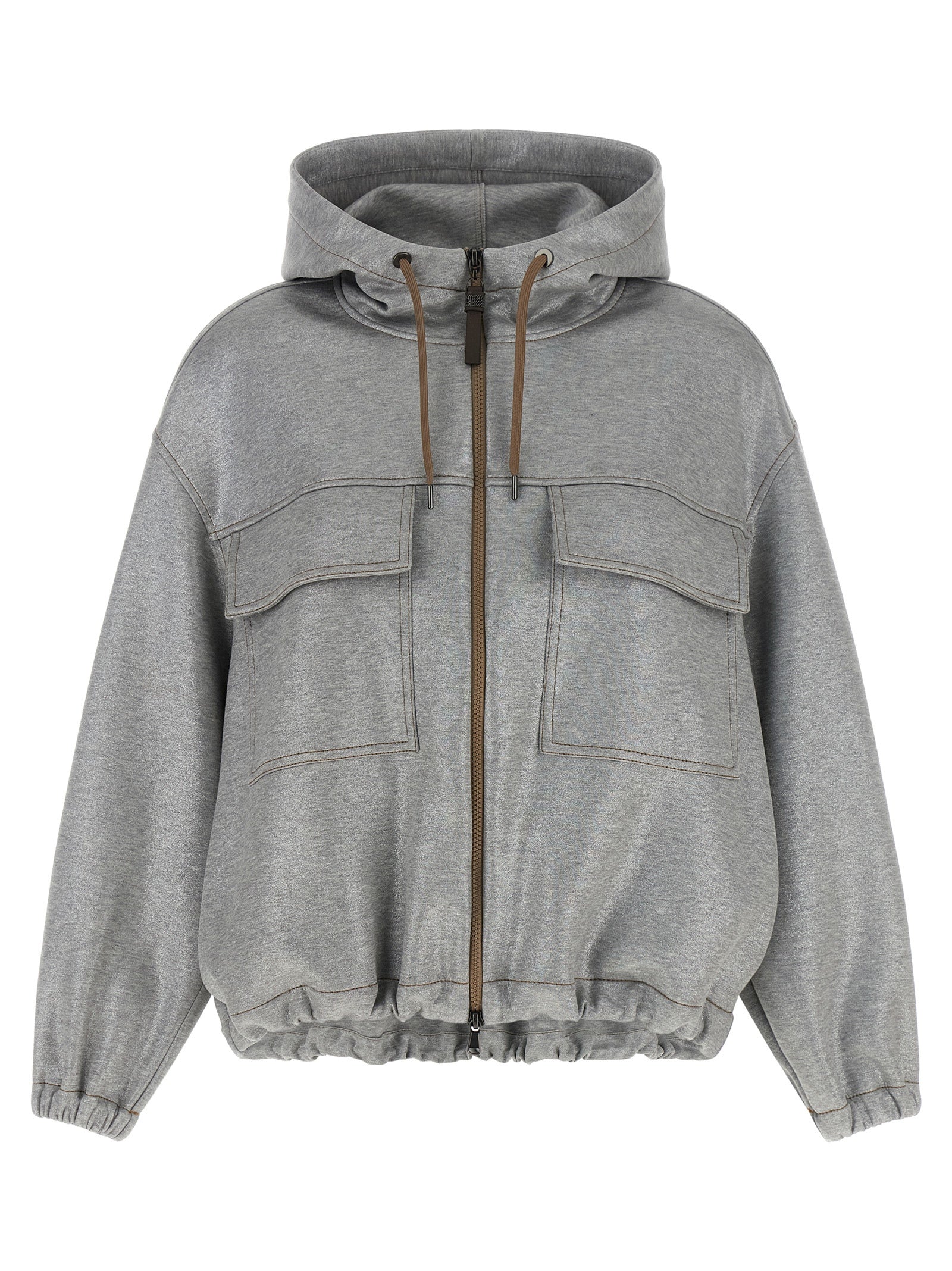 Silver Cotton Bomber