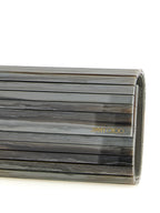 Gray Polyester Clutch Bag