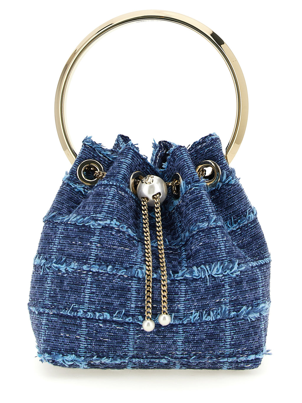 Blue Fabric Handbag