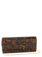 Beige Polyester Clutch Bag