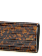 Beige Polyester Clutch Bag