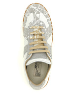 Gray Calfskin Low Top Sneakers