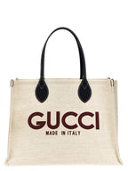 Beige Polyethylene Tote Bag