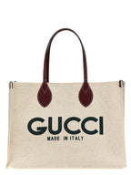 Beige Polyethylene Tote Bag