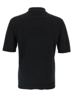 Black Wool Polo Shirt