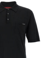 Black Wool Polo Shirt