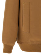 Brown Wool Full-Length Jacket