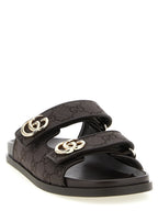 Brown Cotton Slides