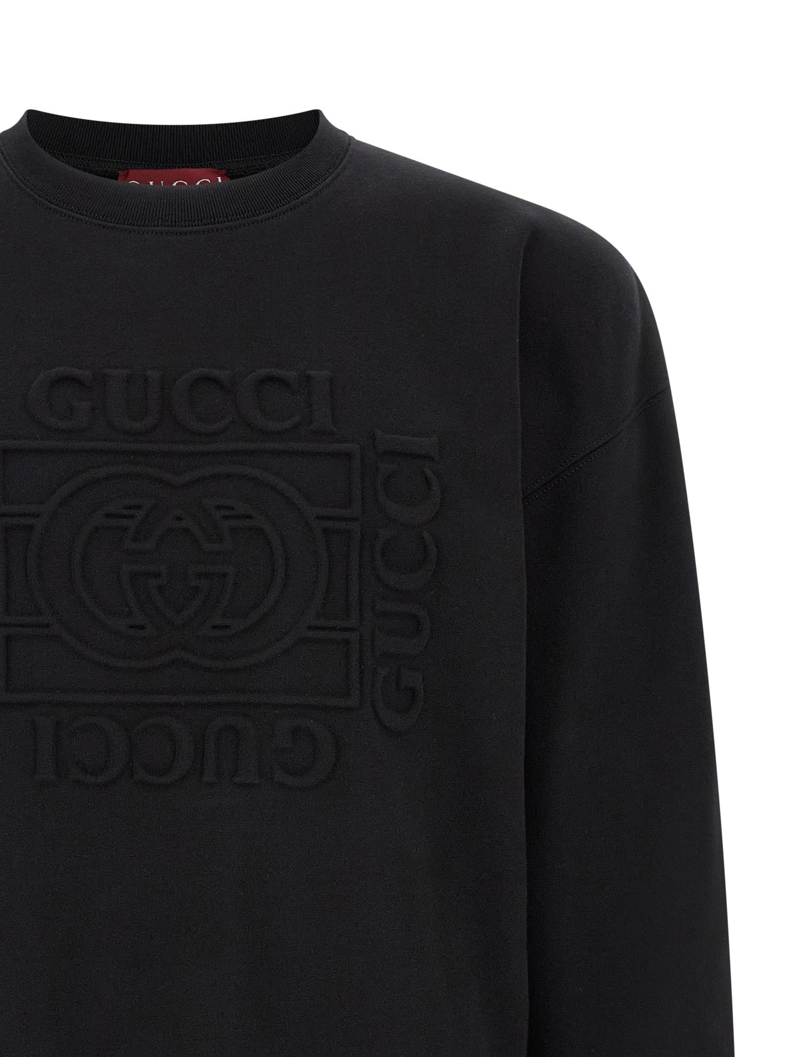 Black Cotton Sweatshirt