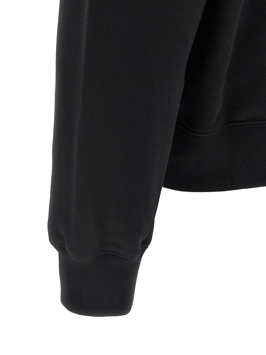 Black Cotton Sweatshirt