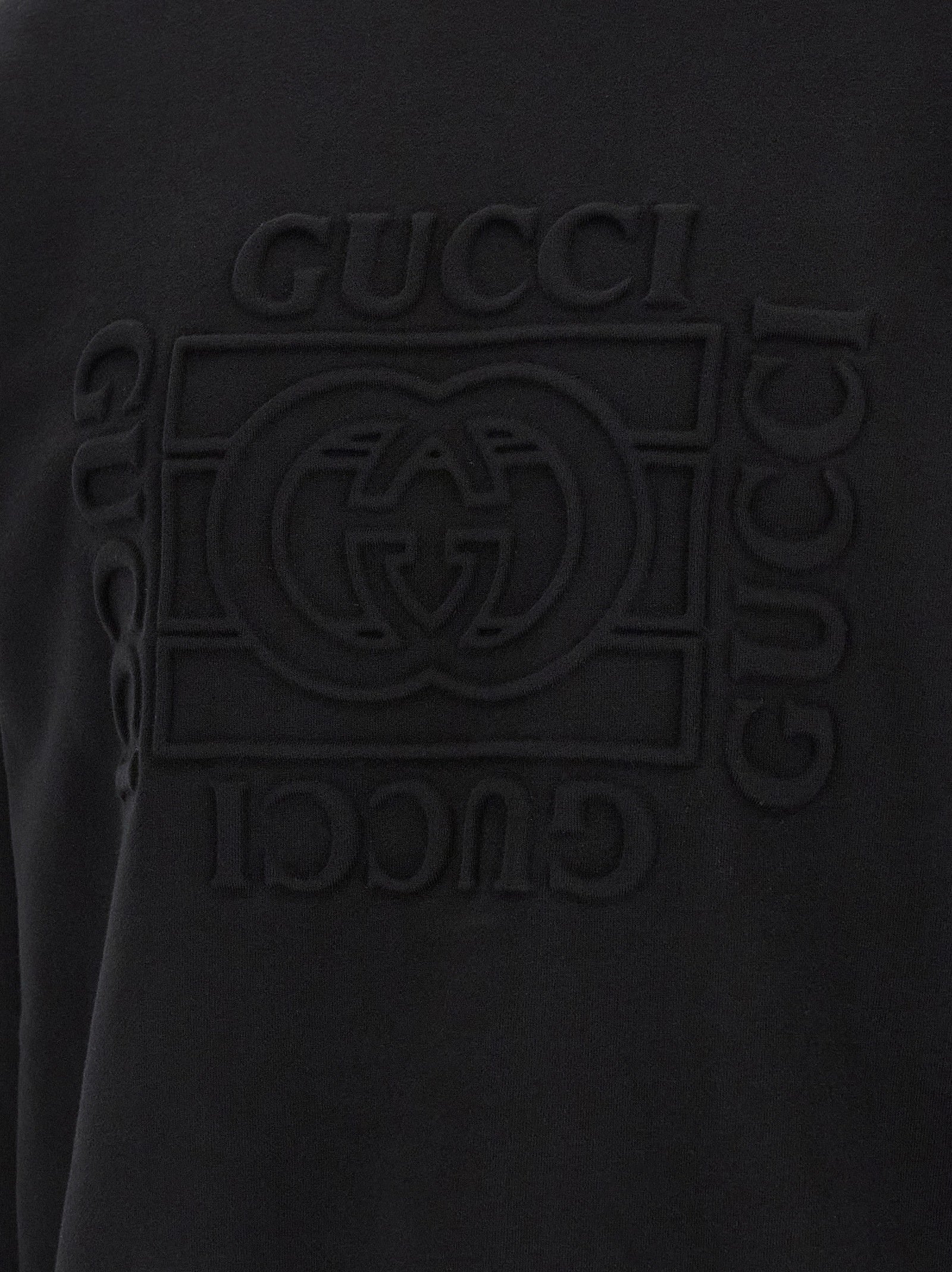Black Cotton Sweatshirt
