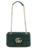 Bicolor Lamb Leather Shoulder Bag