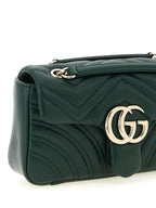 Bicolor Lamb Leather Shoulder Bag