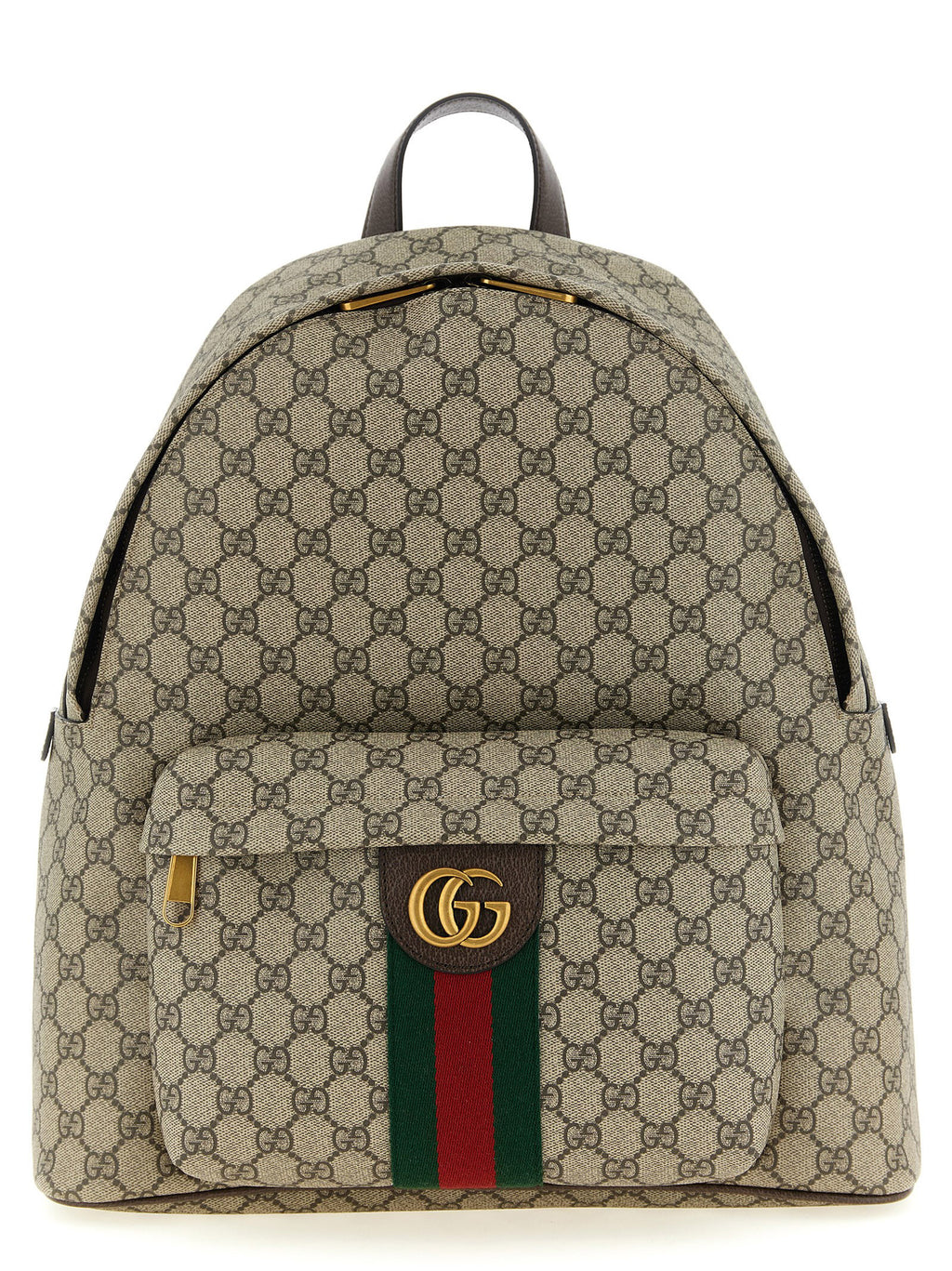Beige Polyethylene Backpack