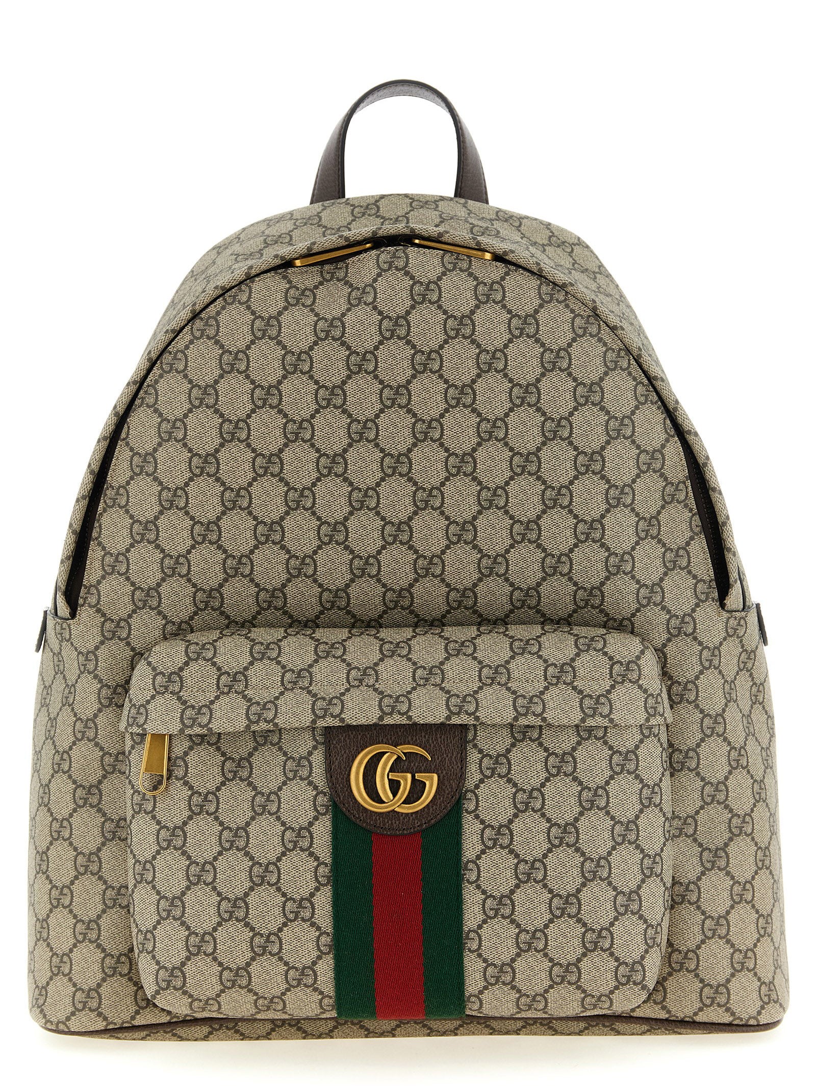 Beige Polyethylene Backpack