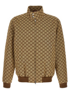 Beige Cotton Bomber